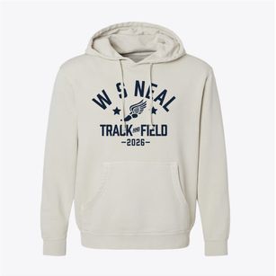 W S Neal Elementary School Track and Field Pigment-Dyed Hoodie