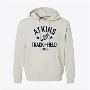 Atkins High School Track and Field Pigment-Dyed Hoodie