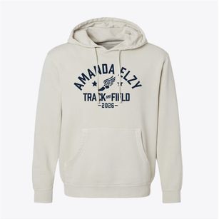 Amanda Elzy Elementary School Track and Field Pigment-Dyed Hoodie