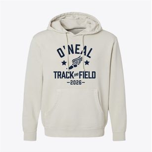 O'neal Elementary School Track and Field Pigment-Dyed Hoodie