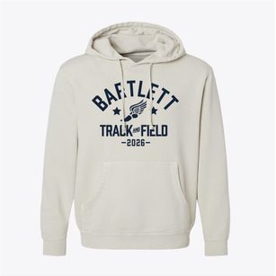 Bartlett Elementary School Track and Field Pigment-Dyed Hoodie