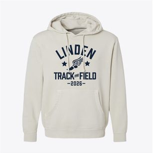 Linden Hills Ufsd School Track and Field Pigment-Dyed Hoodie