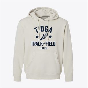 Tioga High School Track and Field Pigment-Dyed Hoodie