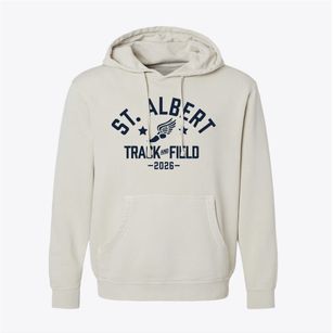 St Albert The Great Parish Track and Field Pigment-Dyed Hoodie