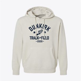 Dunkirk Elementary School Track and Field Pigment-Dyed Hoodie