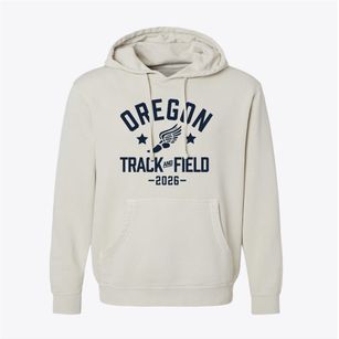 Oregon Middle School Track and Field Pigment-Dyed Hoodie