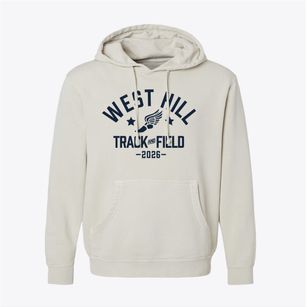 West Hill Primary School Track and Field Pigment-Dyed Hoodie