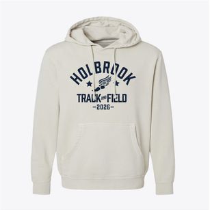 Holbrook Elementary School Track and Field Pigment-Dyed Hoodie