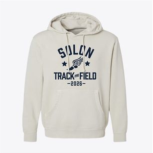 Solon High School Track and Field Pigment-Dyed Hoodie