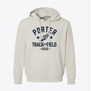 Porter Middle School Track and Field Pigment-Dyed Hoodie