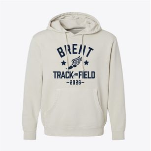 Brent Elementary School Track and Field Pigment-Dyed Hoodie