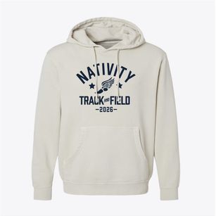 Nativity School Track and Field Pigment-Dyed Hoodie