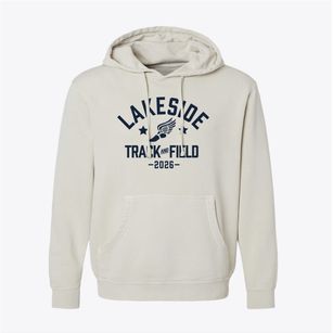 Lakeside High School Track and Field Pigment-Dyed Hoodie
