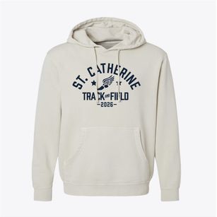 Saint Catherine Of Siena School Track and Field Pigment-Dyed Hoodie