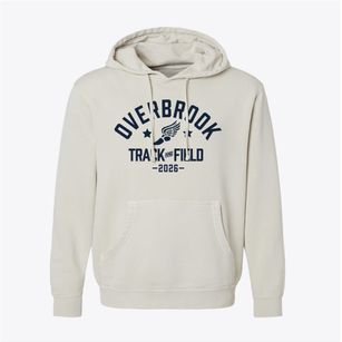 Overbrook Middle School Track and Field Pigment-Dyed Hoodie