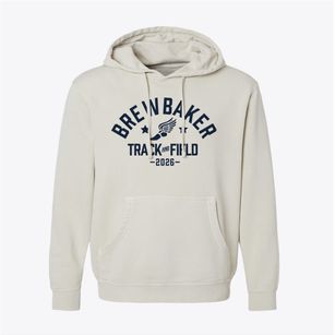 Brewbaker Intermediate School Track and Field Pigment-Dyed Hoodie