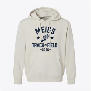 Meigs Middle Magnet School Track and Field Pigment-Dyed Hoodie