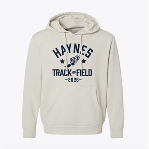 Haynes Middle School Track and Field Pigment-Dyed Hoodie