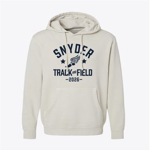 Snyder High School Track and Field Pigment-Dyed Hoodie