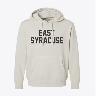 East Syracuse New York Classic Block Pigment-Dyed Hoodie