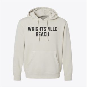 Wrightsville Beach North Carolina Classic Block Pigment-Dyed Hoodie