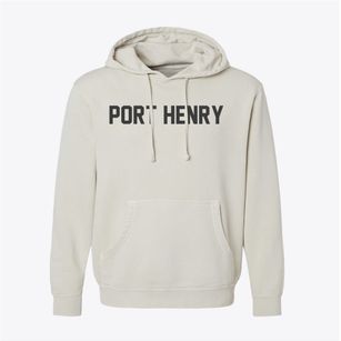 Port Henry New York Classic Block Pigment-Dyed Hoodie