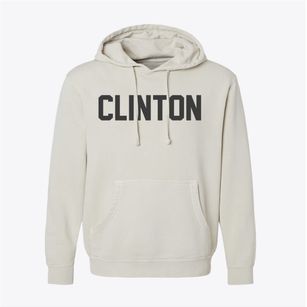 Clinton Iowa Classic Block Pigment-Dyed Hoodie
