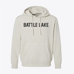 Battle Lake Minnesota Classic Block Pigment-Dyed Hoodie