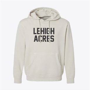 Lehigh Acres Florida Classic Block Pigment-Dyed Hoodie