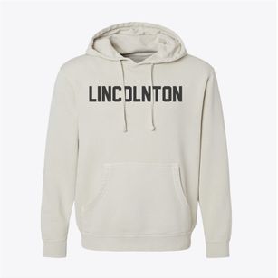 Lincolnton North Carolina Classic Block Pigment-Dyed Hoodie