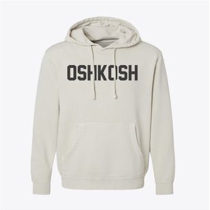 Oshkosh Wisconsin Classic Block Pigment-Dyed Hoodie