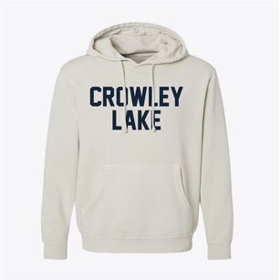 Crowley Lake California Classic Block Pigment-Dyed Hoodie