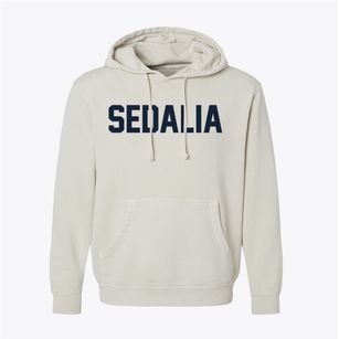 Sedalia North Carolina Classic Block Pigment-Dyed Hoodie