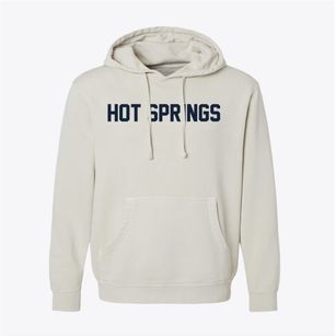 Hot Springs North Carolina Classic Block Pigment-Dyed Hoodie