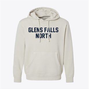 Glens Falls North New York Classic Block Pigment-Dyed Hoodie