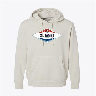 St. James Missouri Diamond Star Pigment-Dyed Hoodie