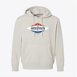 Jamestown Ohio Diamond Star Pigment-Dyed Hoodie