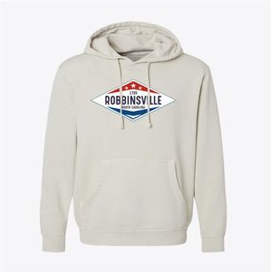 Robbinsville North Carolina Diamond Star Pigment-Dyed Hoodie