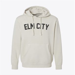 Elm City North Carolina Classic Curve Pigment-Dyed Hoodie