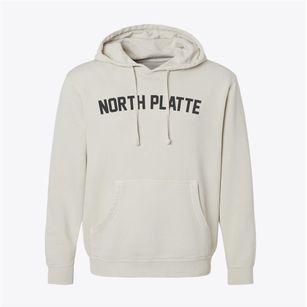 North Platte Nebraska Classic Curve Pigment-Dyed Hoodie