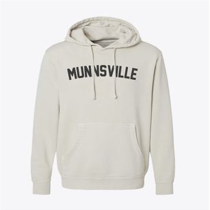 Munnsville New York Classic Curve Pigment-Dyed Hoodie