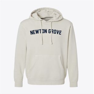 Newton Grove North Carolina Classic Curve Pigment-Dyed Hoodie