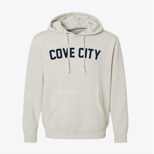 Cove City North Carolina Classic Curve Pigment-Dyed Hoodie