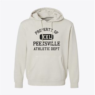 Peeksville Wisconsin Athletic Dept Pigment-Dyed Hoodie