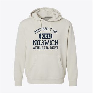 Norwich Connecticut Athletic Dept Pigment-Dyed Hoodie