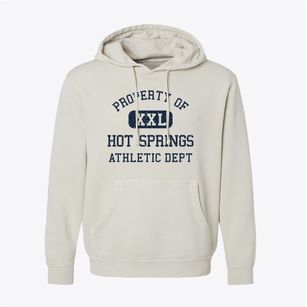 Hot Springs Arkansas Athletic Dept Pigment-Dyed Hoodie