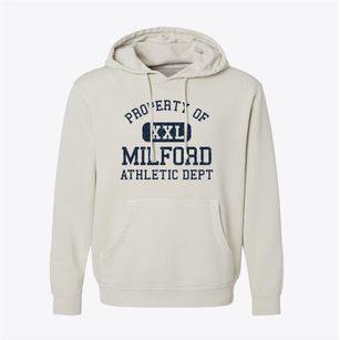 Milford New Hampshire Athletic Dept Pigment-Dyed Hoodie