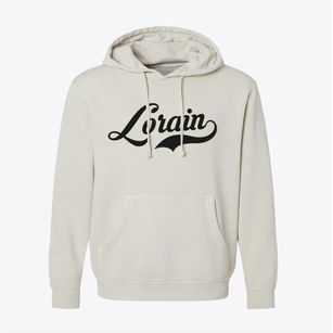 Lorain Pennsylvania Vintage Team Pigment-Dyed Hoodie