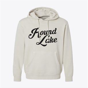 Round Lake New York Vintage Team Pigment-Dyed Hoodie
