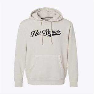 Hot Springs North Carolina Vintage Team Pigment-Dyed Hoodie